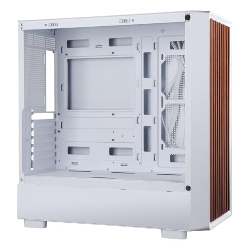 Chasis PC gaming D2 Mid Tower dual chamber con panel lateral de cristal templado 7