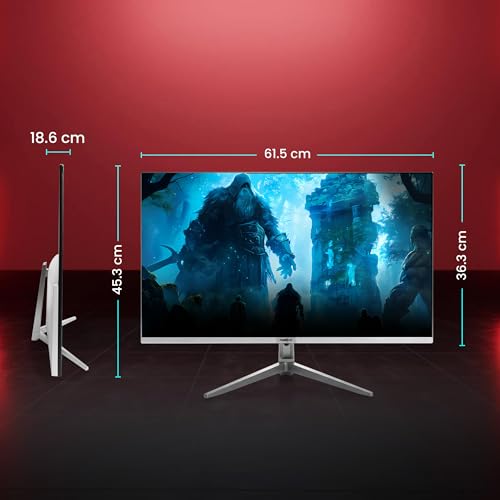 Image of FRONTECH 27 inch Gaming LED Monitor | Full HD (1920 x 1080) | 1ms | 240Hz | Panel RGB Light | Built-in Speakers | 99% sRGB | VESA Mount, HDMI & DP Ports (MON-0052A)