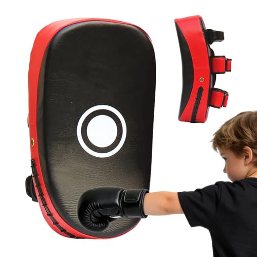 Manoplas de boxeo para entrenamiento | Dispositivo de entrenamiento de piel sintética | Guantes de boxeo curvados para niños, adultos, hombres, gimnasio para casa, kickboxing, artes marciales
