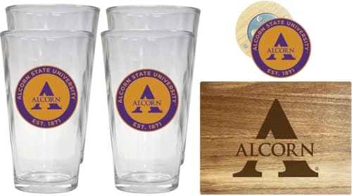 Set de Cocina Oficial con 4 Vasos Pint y Tabla de Madera