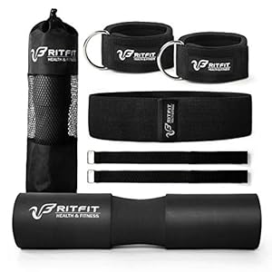 RitFit Barbell Squat Pad, Advanced Neck & Shoulder Ergonomic Protective Pad Support for Squats, Lunges & Hip Thrusts…