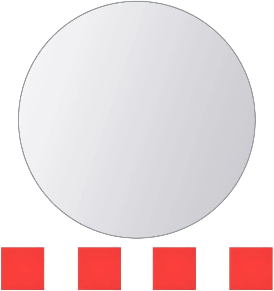 vidaXL Mirror Tile 16 Pcs, Mirror Sheets, Wall Mirror, Bathroom Mirror for Hallway Living Room Bedroom Dressing Room, Glass Multi-Shape