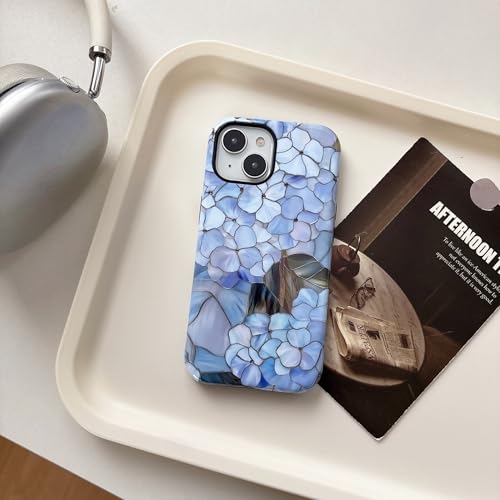 Coque iPhone 14 Plus antichoc étui protection double couche silicone durable bleu
