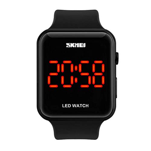 Unisex Square Large Face LED Digital Watch Electronic For Men Watch For Women