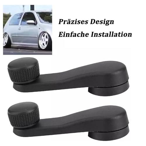Bohaner 2x Fensterkurbel 1H0837581 1H0837581B 1H0837581D Fensterwickler Fensterkurbel Fenster Kurbel Kurbelgriff für VW Golf MK3 MK4 Vento Bora Polo 1997–2010