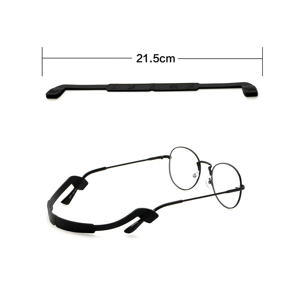 LEEQ 10 Stück Silikon Brillen Riemen Brillen Aufbewahrungen Sport Antirutsch Elastische Brille Sonnenbrille Kabel Halterung für Kinder, 10 Farbe