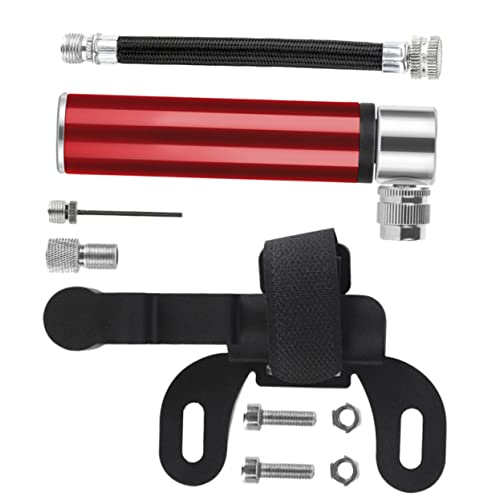 Inflador de neumáticos Mikinona manual portátil de aluminio contra pinchazos en carretera