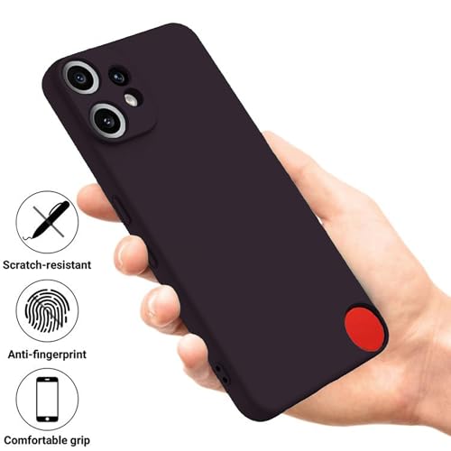 Image of FIRST MART Matte Silicone Back Cover for Nothing Phone CMF 2 Pro - Purple