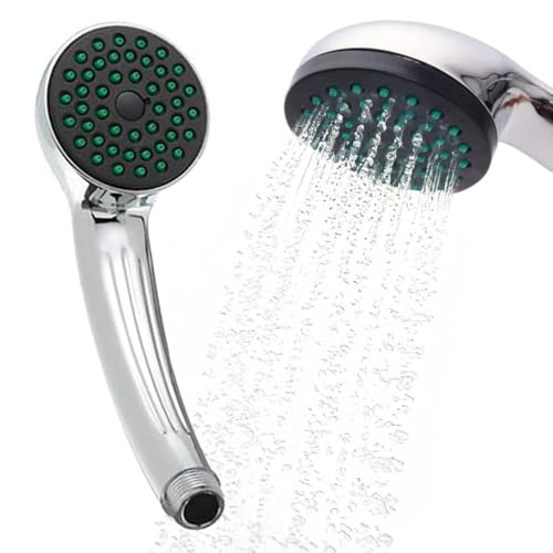 Image of 1 Function Bathroom Shower Head - Chrome Spray Hose | Abs Universal | for Showers, Baths | Handheld Shower Head | Practical, Bathing| Sprayer