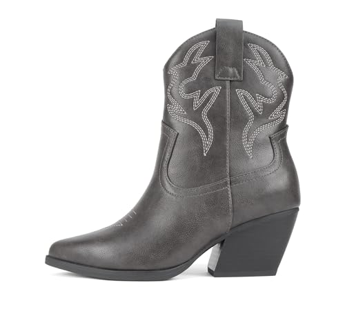 Image of Soda inchBLAZING inch ~ Women Western Bootie Pointe Toe with Low Heel (Wide Fit Available)