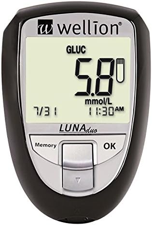 Cholesterol and Glucose monitor ideal for home monitoring. Meter made in Austria and of a high standard. This kit contains the meter, case, batteries plus Cholesterol strips & 25 Glucose strips