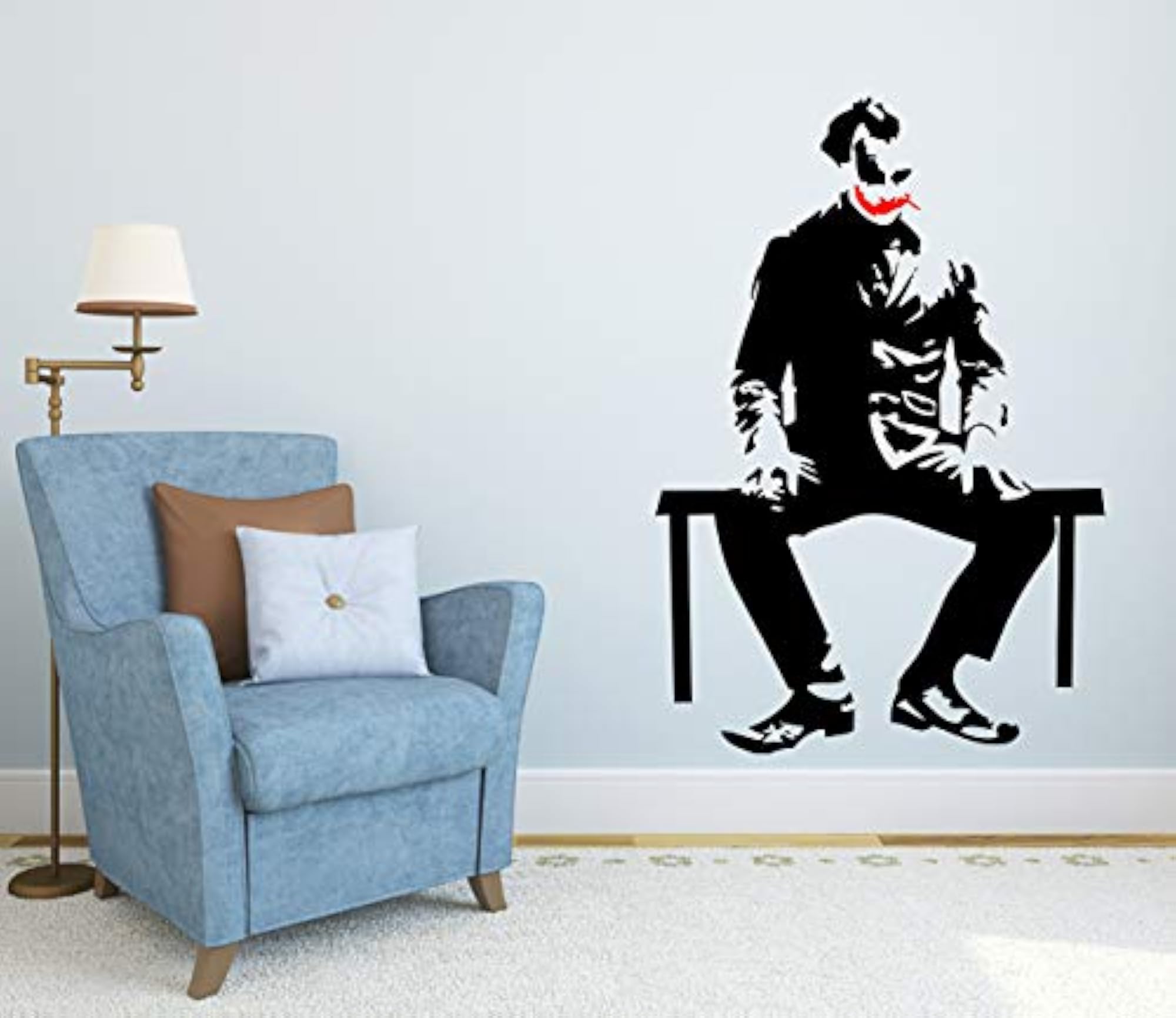 Joker Image Wall Sticker for Decoration