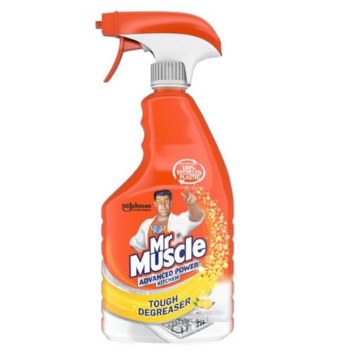 Mr Muscle Advanced Power Kitchen Cleaner Stainless Steel Tough Degreaser Citrus Scent 750ml 1 Pack with Welari Thank You Card | 1 Pack | 1 x 750ml