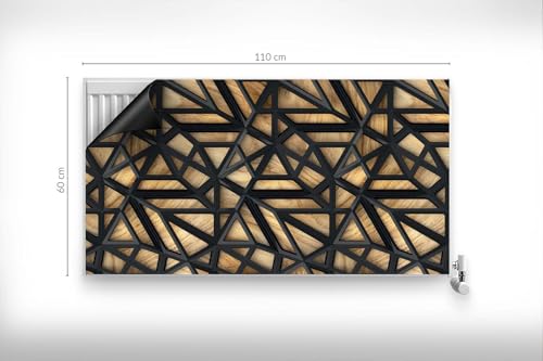 Protector Magnético 110x60 Cubierta Radiador Panel Decorativo Abstracción Industrial 5