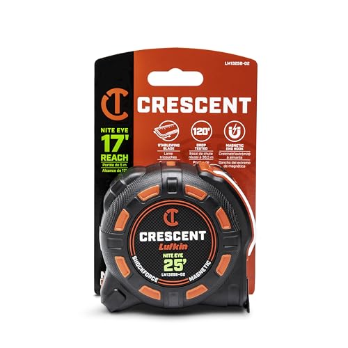 LM1325B-02 1-1/4" x 25' SHOCKFORCE NITE Eye Magnetic Tape Measure by Crescent - Image 3