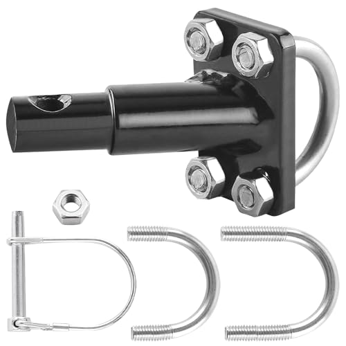 Image of Nzkeuf Bike Trailer Hitch, Universal Bicycle Cart Adapter, Durable Metal Attachment with Hardware, Ideal for Cycling Cart or Cargo Trailer with Dog, Cat, Kid, Child, Pet