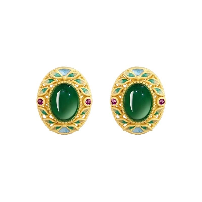 Boucles d'oreilles jade blanc et or : le cadeau idéal pour marquer un moment unique