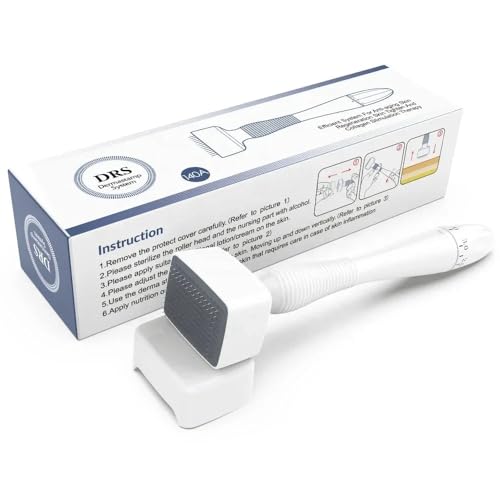Mr.Pin Stainless Steel Derma Stamp140 Adjustable pin - Professional microneedling pen for Women & Men - Micro needling derma stamp