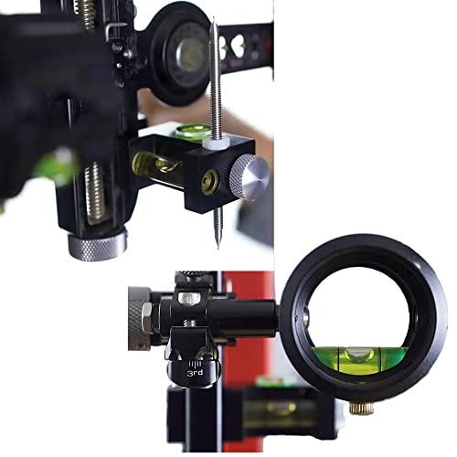 Sopoger Archery 3Rd Axis Bow Sight Level Adjustment Tuning Leveler Target Mounting Leveling Tool Combo Kit Archery Shooting Accuracy Calibrator Precision Bubble Level For Compound Recurve Bow Sight #TOP5