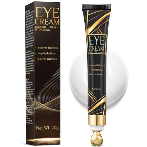 Damaile EU Contorno Occhi, Crema Contorno Occhi Antirughe, 20g Crema Occhiaie e Borse con Testina Massaggiante per Ridurre le Linee Sottili e Idratare in Profondità, Gentile Eye Cream