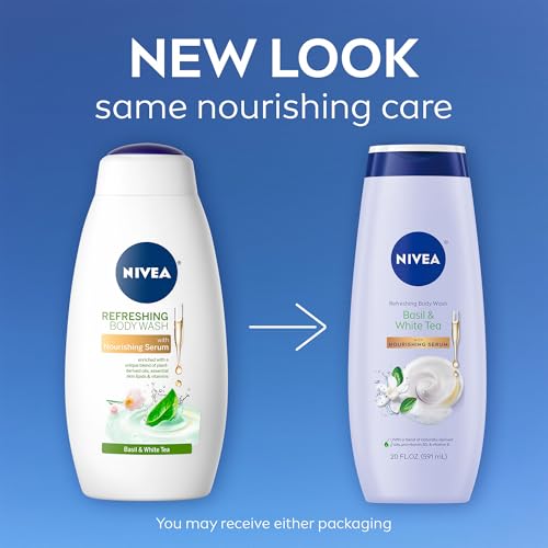 NIVEA Refreshing Basil and White Tea Body Wash, 20 FL OZ - image 2