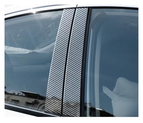 に適合する カムリ XV50 2012-2017 2013 2014 2015 2016 ウィンドウドアBCピラーポストカバーステッカー(カーボンファイバー)