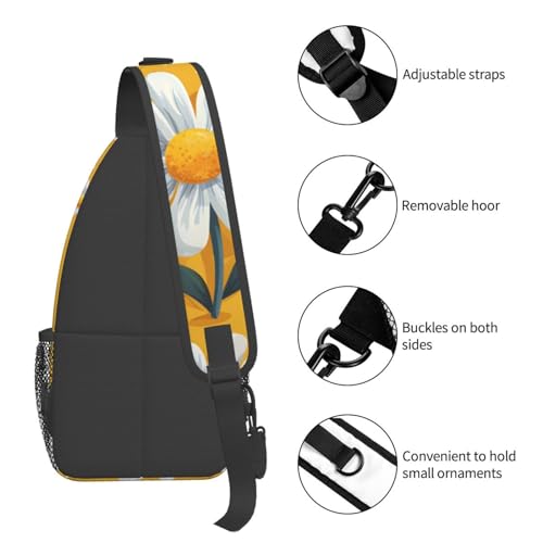 Bolso bandolera con patrón floral para hombre y mujer miniatura 5