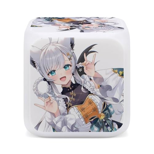 白上 フブキ64目覚まし時計 置き時計 多機能 時間と温度の二重表示 電池式 学生 寝室やオフィスに最適