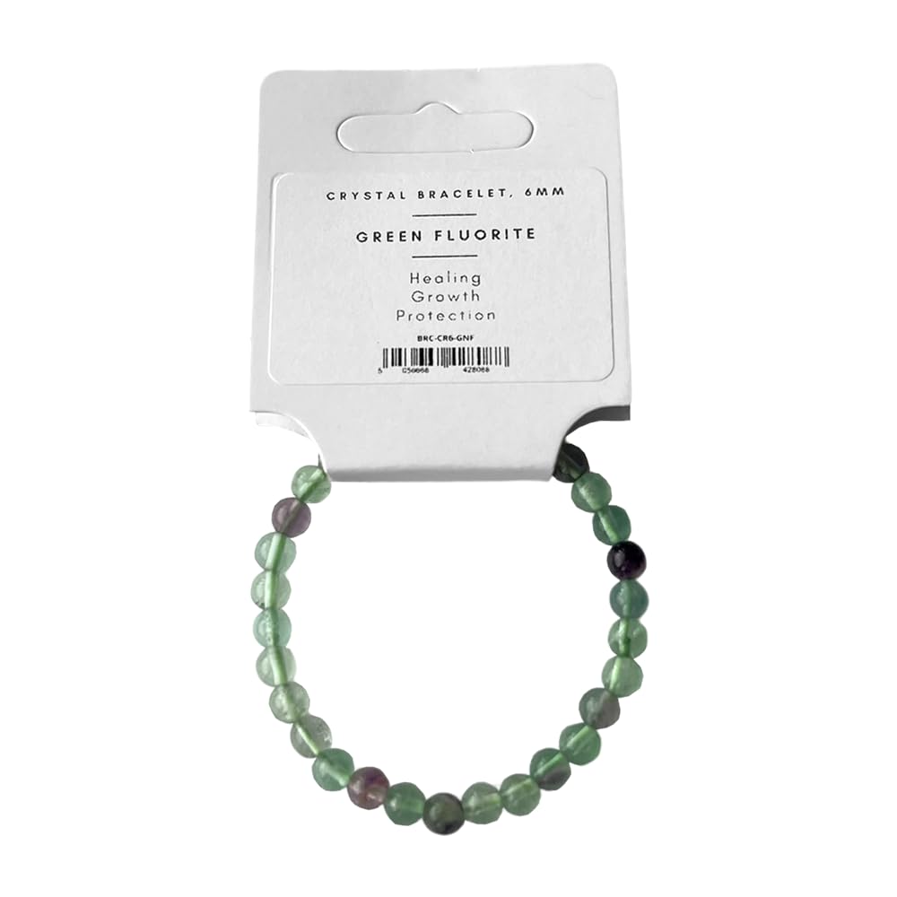 VIE Crystal Bracelet, 6mm, Green Fluorite