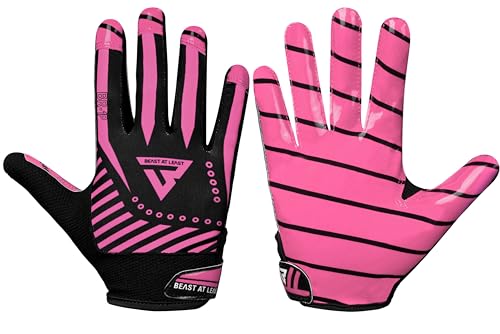 Beast AT Least Youth Football Gloves, Breathable Performance Football Gloves