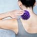 FashionCha Spike Massage Balls, Plantar Balls, Pilates Massager, Portable, Compact, Handheld Spiked Massager Rollers Exercise Ball for Back Hands Neck, Purple