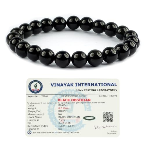 Image of Reiki Crystal Products Certified Natural Crystal Stone 8 mm Round Beads Bracelet for Men and Women | Reiki Charged Gemstone Bracelets | Multiple Stone Variants Available