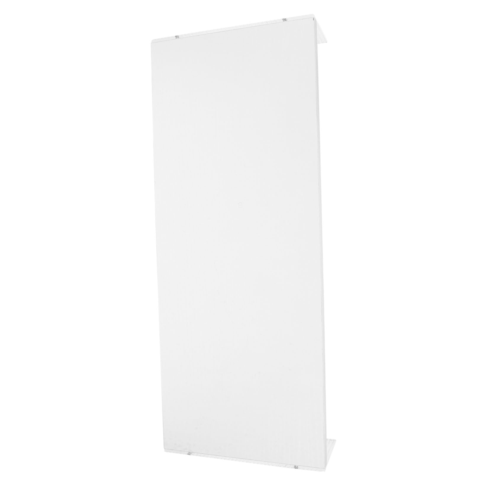 Rehausseur d'écran bois acrylique blanc avec rangement ordinateur portable