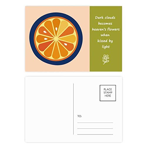 Jeu de cartes postales alphabet orange DIYthinker pour correspondance poétique