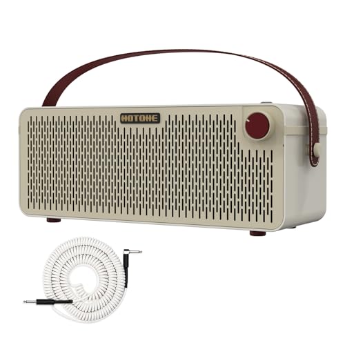 HOTONE Multifunctional Modern Bluetooth Modeling Amplifier Touch Screen Guitar Bass IR Cabinets with Multi FX Stereo Mobile APP AP-30 (Include 1PCS Additional 20FT Guitar Coiled Cable)