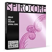 Thomastik Saiten für Cello Spirocore Spiralkern Satz 4/4 mittel Chrom