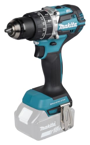 Makita DHP484Z 18V Li-Ion LXT Brushless Combi Drill, Battery Powered, Blue - Batteries and Charger Not Included