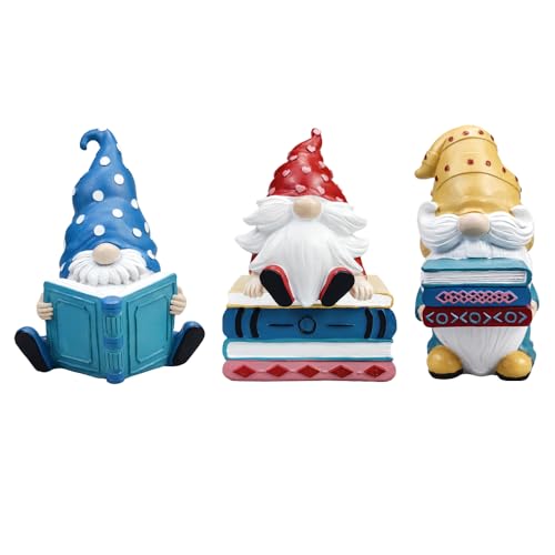 Figuras de gnomo de resina set 3 piezas decoración interior