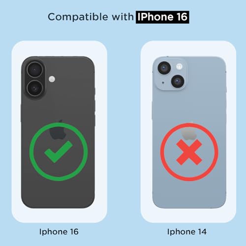 Image of Amazon Basics Back Cover for iPhone 16 Mag-Safe Shockproof PC + TPU Protective Case Magnetic Support Bumper Case (Transparent Mag-Safe)