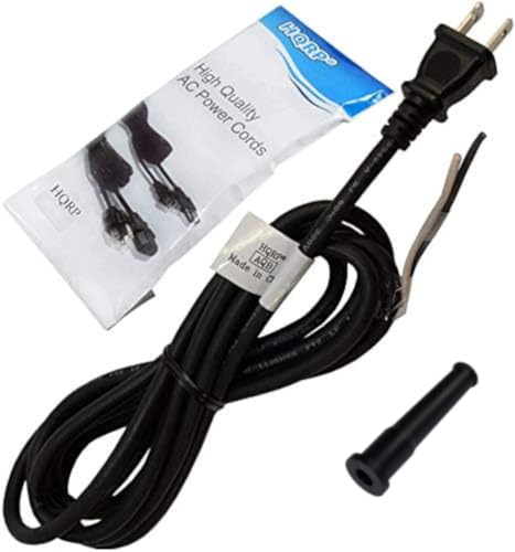 HQRP 8ft AC Power Cord + Cord Protector Strain Relief for De