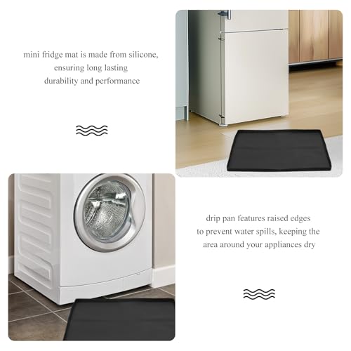 Alfombrilla de silicona para mini nevera anti fugas con borde elevado contra derrames 5