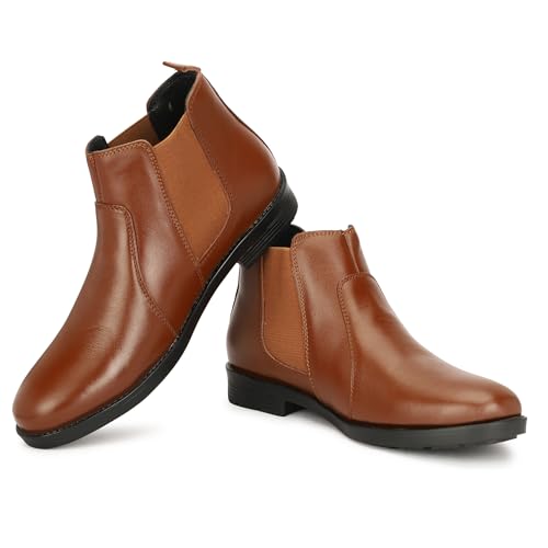 Image of Leatherful Chelsea boots for Men | Full Grain Leather | Genuine Leather | Smart Casual | Office, Party