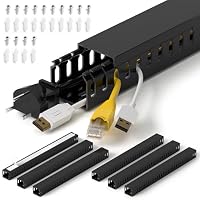 ZhiYo – ZhiYo Kabelkanal schwarz 240 cm(6 x L40cm) - Serverrack-Set 