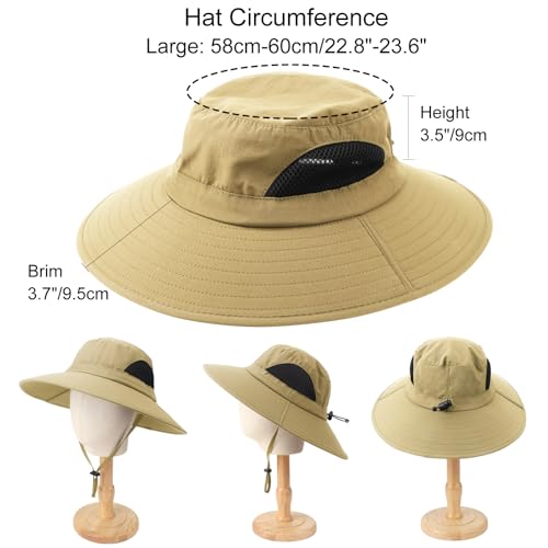 Sombrero de Sol para Mujer con Ala Ancha Impermeable miniatura 6