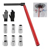 KUHAWL Standhahnmutterschlüssel, 8-14mm Standhahnschlüssel Wasserhahn Montagewerkzeug Armaturenschlüssel, Standhahn Mutternschlüssel Standhahnschlüssel Universalwerkzeug Mutternschlüssel Schlüssel