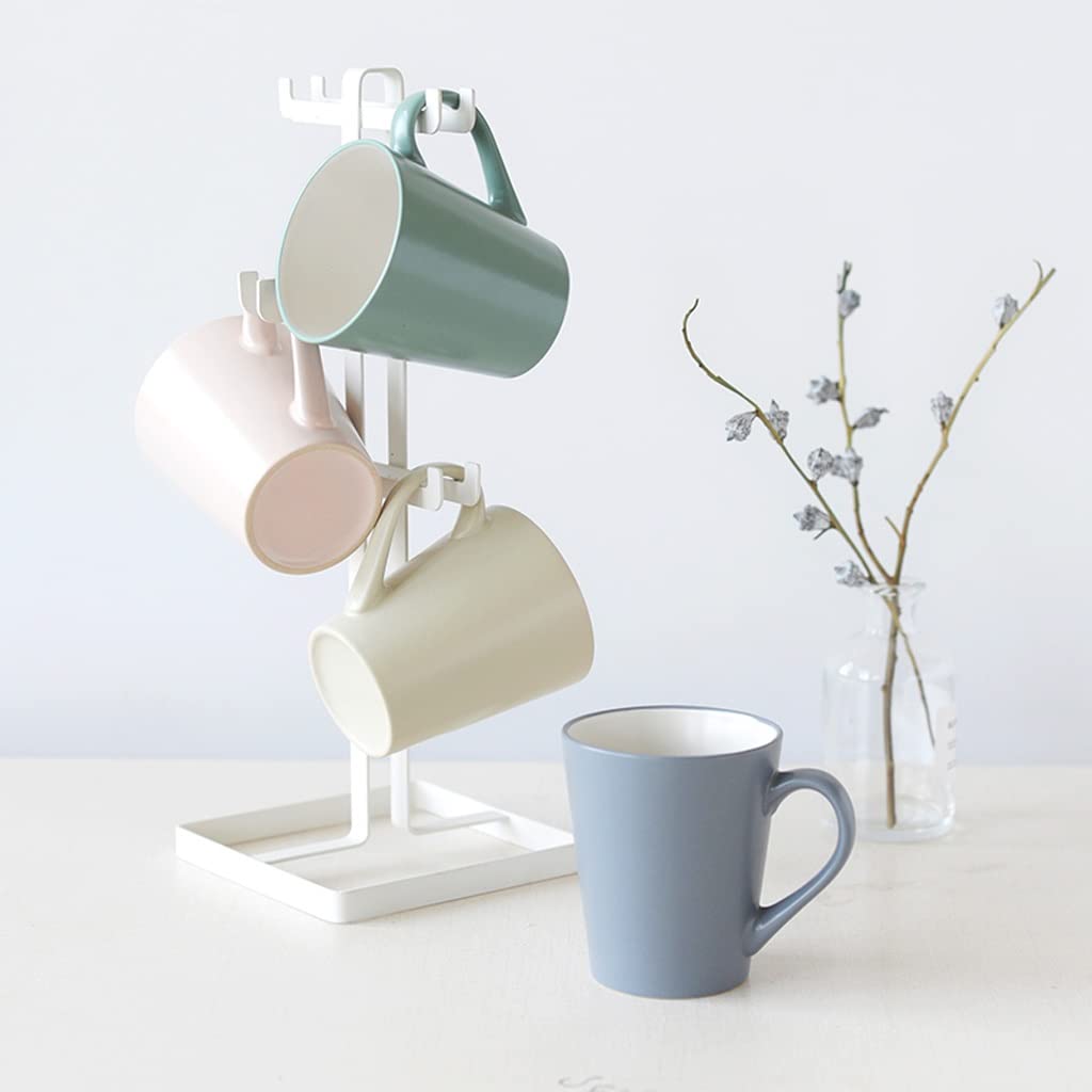 Becher konisch mit Henkel Einfache Literarische Kaffeetasse Wohnzimmer Milch Tee Keramik Tasse Kaffee-Set