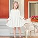 NARPLO Toddler Girls Dresses Long Sleeve Baby Sweater Ribbed Knit Fall Winter Fashion Toddler Dresses for Girls