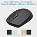 Rapoo Bluetooth 2.4G Wireless Mouse, 2 Bluetooth Channels with 1 USB Receiver Noiseless Mouse, Connect up to 3 Devices, Portable Computer Mice for PC, Tablet, Laptop-Black