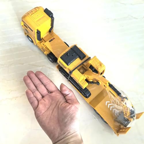 Image of Excavector with Truck Set Toy for Kids, Manual Push Power and Lage Transport Educational Engineering Vehicles Playset for Children 3 to 6 Years (Pack of 1)