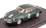 Peso/Weight: 0.3 Bang MODELLINO IN SCALA COMPATIBILE CON ALFA ROMEO GIULIETTA SZ N.8 RETIRED TARGA FLORIO 1961 DI PRIOLO-MAN.1:43 BG7303